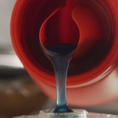 Detergent being poured out