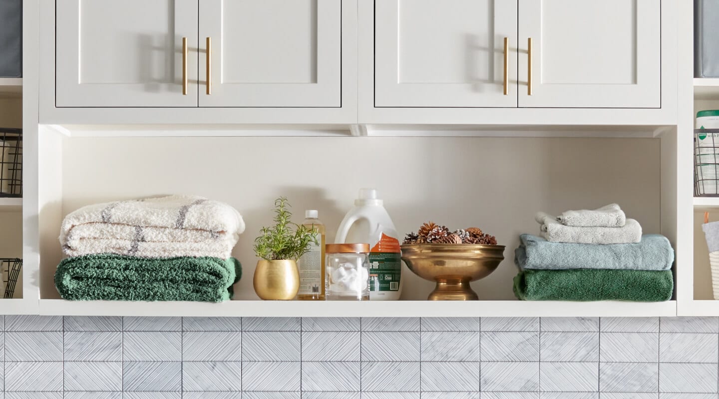 Towels in a laundry room Towels in a laundry room