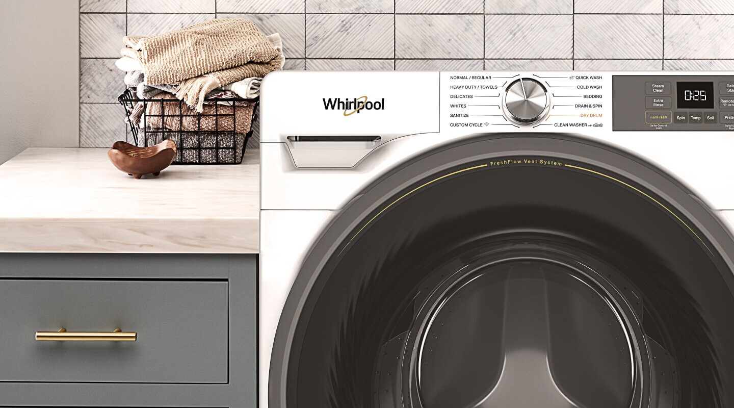 Whirlpool Washer with the FreshFlow™ Vent System