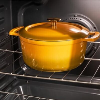 Dutch-oven inside an oven
