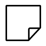 Blanket with a folded corner icon