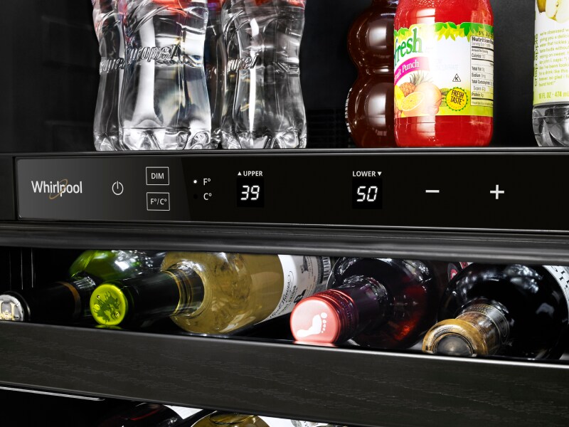 Whirlpool® beverage center controls Whirlpool® beverage center controls
