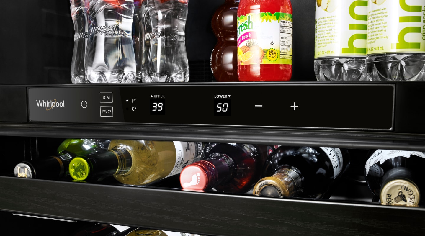 Whirlpool® beverage center controls Whirlpool® beverage center controls