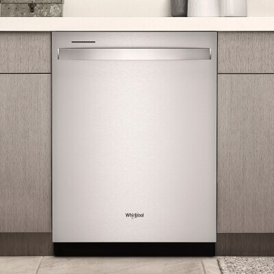 A Whirlpool® dishwasher in a kitchen