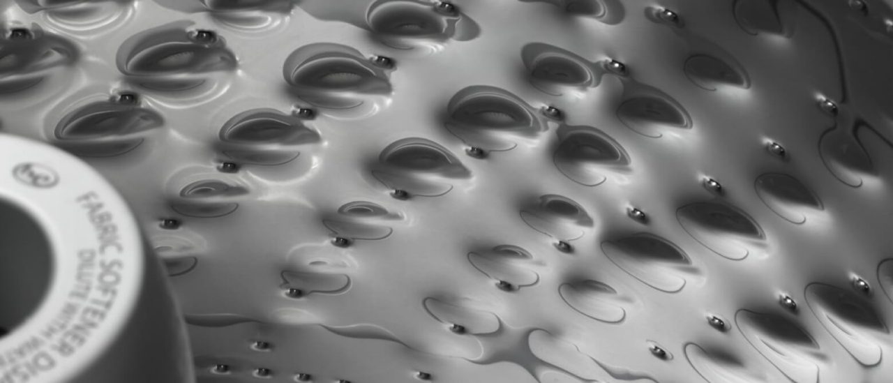 Stainless steel wash basket in a washing machine Stainless steel wash basket in a washing machine