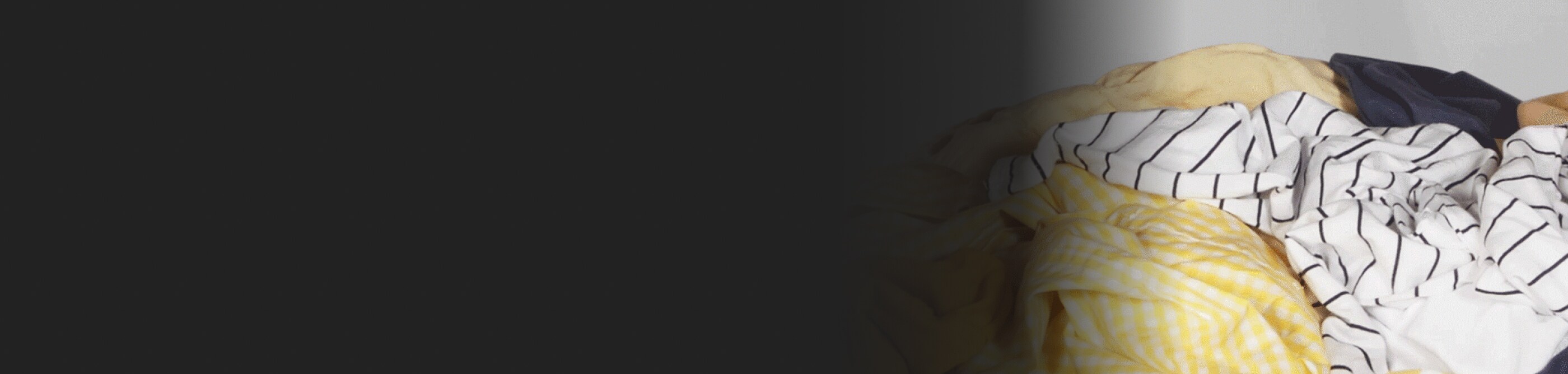 Mixed laundry clothes.