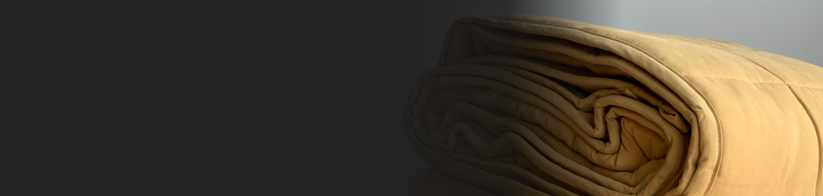 A folded down comforter