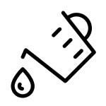 Measuring cup pouring liquid icon