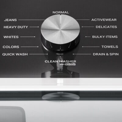 A close-up of a Whirlpool® Washer console