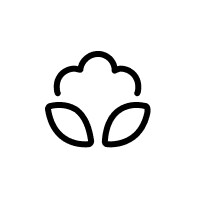 Cotton fabric icon