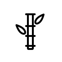 Bamboo fabric icon