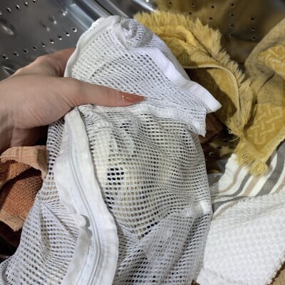 Shoes washing in a washing machine