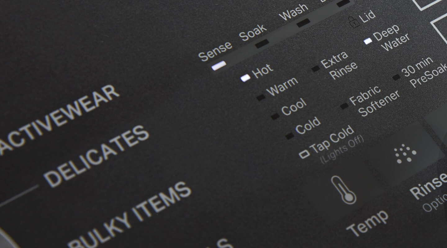 Washing machine controls Washing machine controls