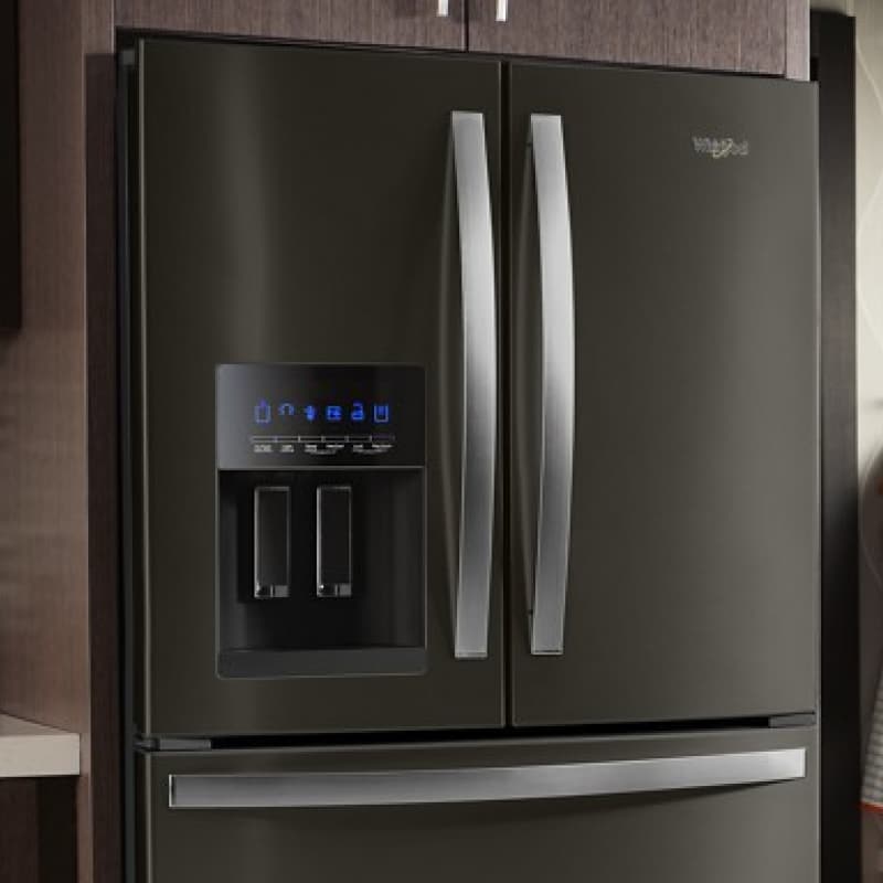 Whirlpool® French Door Refrigerator with water and ice dispenser