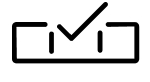 Checkmark on box icon