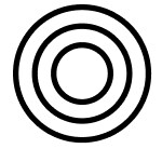 Triple cooking zone icon