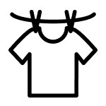 Shirt on clothesline icon