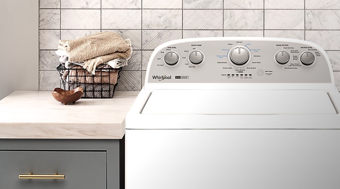 Whirlpool® 3.8–3.9 Cu. Ft. Whirlpool® Top Load Washer with Removable Agitator