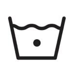 Machine wash cold: 30°C or 85°F icon