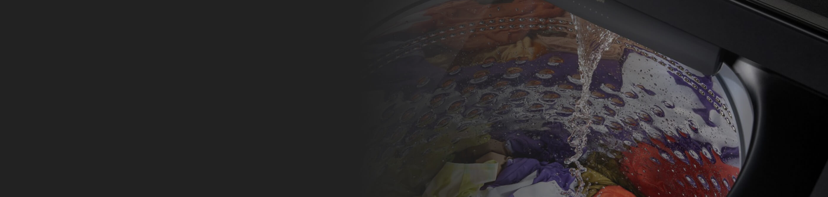 Water running into a washing machine