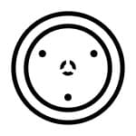 Microwave turntable icon