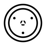 Microwave turntable icon