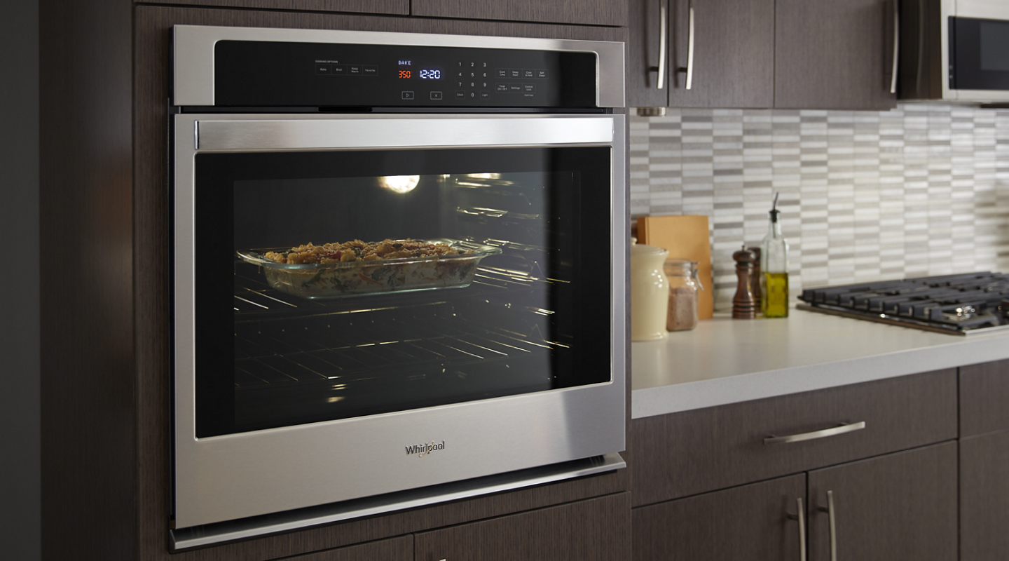 Lasagna baking in Whirlpool® oven Lasagna baking in Whirlpool® oven