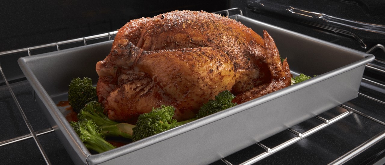 Turkey roasting in oven Turkey roasting in oven