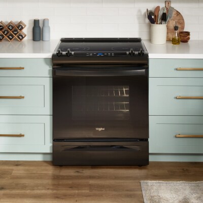 Black Whirlpool® Slide-in Range