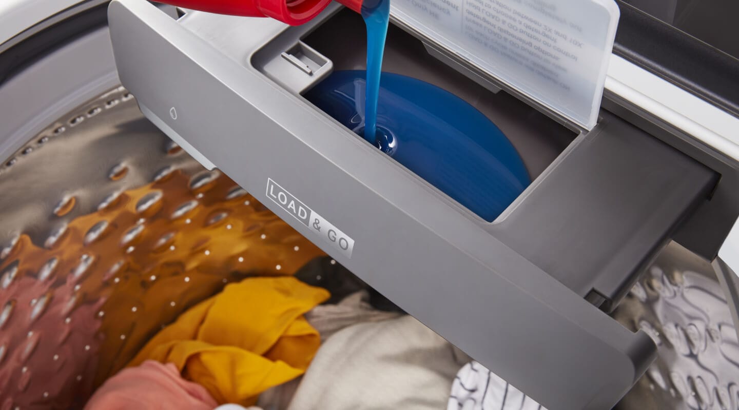 Up close image of the Whirlpool® Load & Go™ Dispenser Up close image of the Whirlpool® Load & Go™ Dispenser