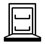 Standard dishwasher icon