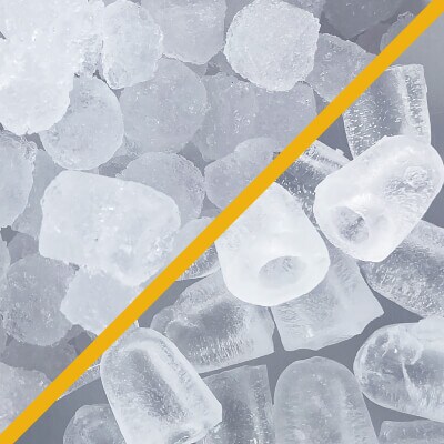 Image 6: Nugget ice and bullet ice