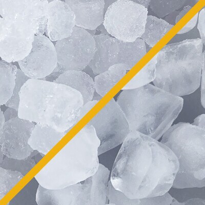 Nugget ice and cube ice