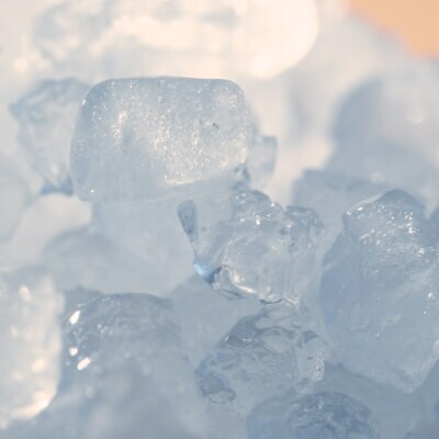 Close-up image of nugget ice