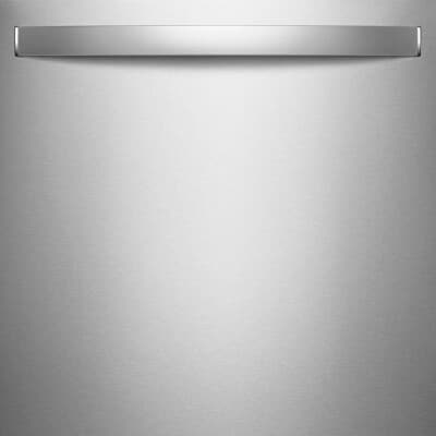 Undercounter refrigerator with fingerprint-resistant stainless finish