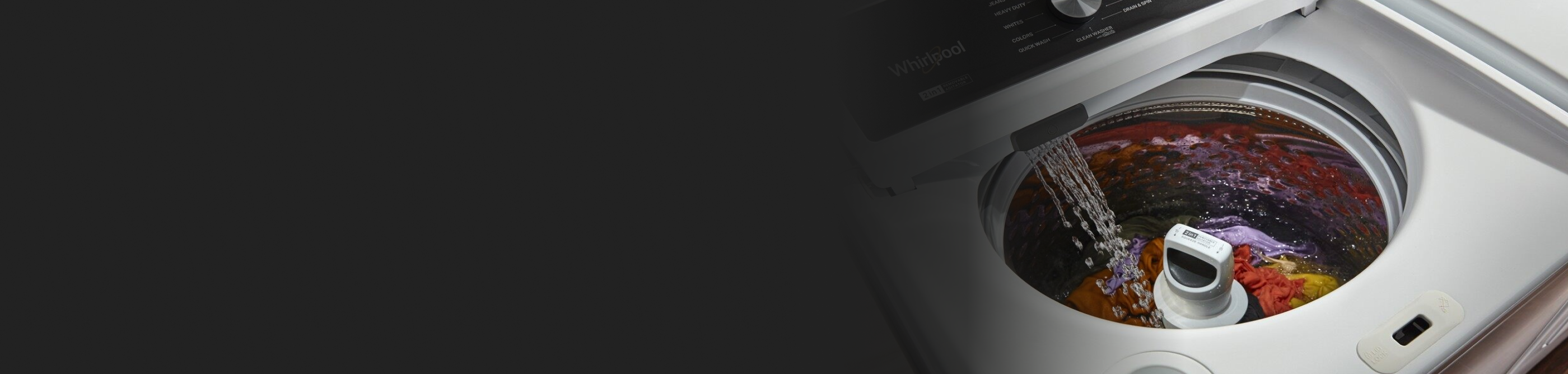 Water filling in a Whirlpool® washer