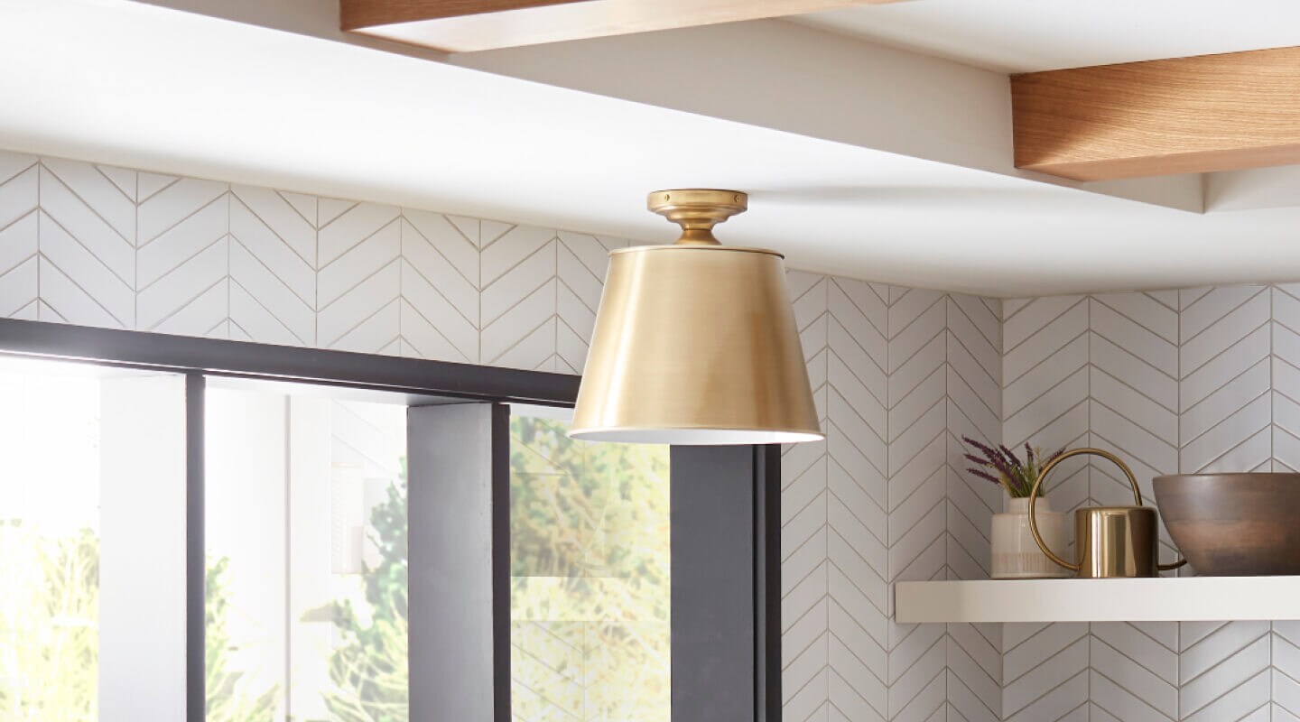 Gold hanging light fixture Gold hanging light fixture