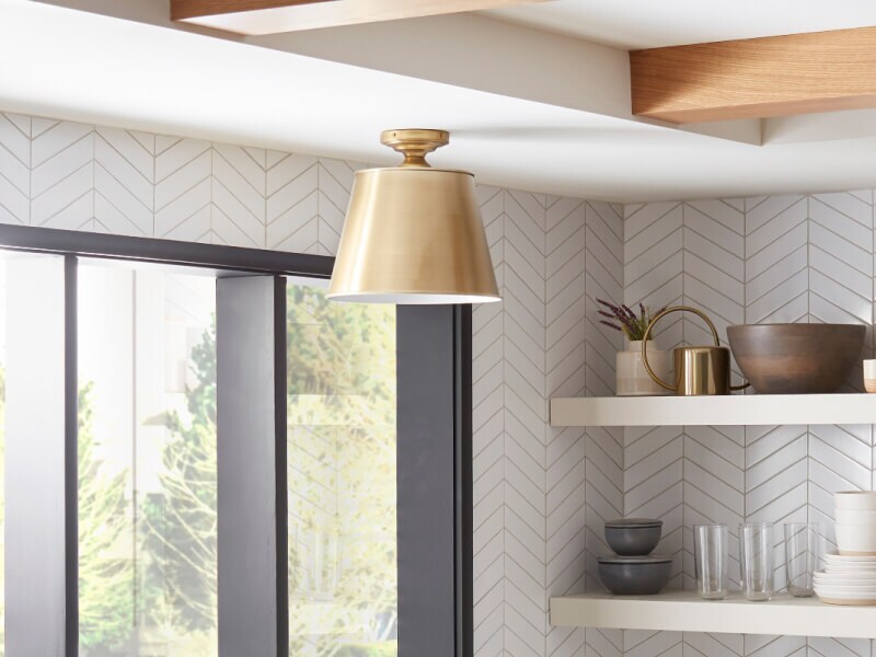 Gold hanging light fixture Gold hanging light fixture
