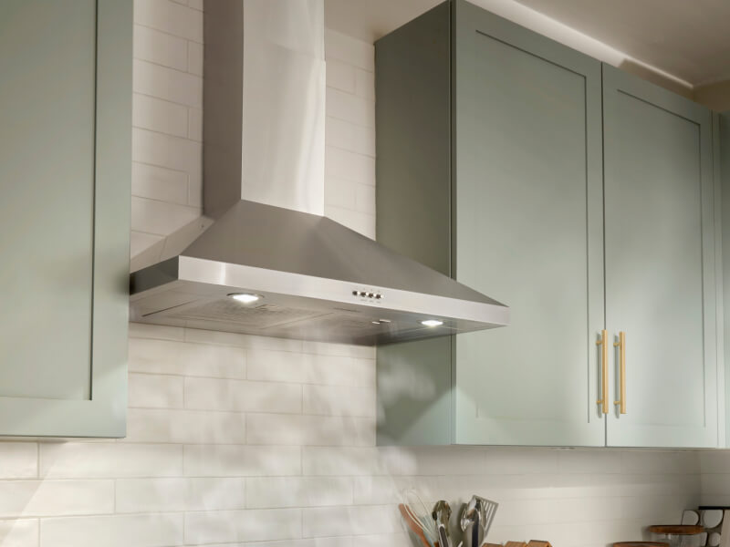 Stainless steel Whirlpool® range hood Stainless steel Whirlpool® range hood