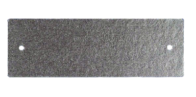 A microwave waveguide cover.