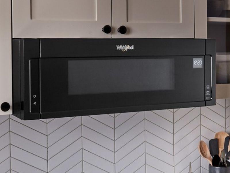 A Whirlpool® Low Profile Microwave Hood Combination. A Whirlpool® Low Profile Microwave Hood Combination.