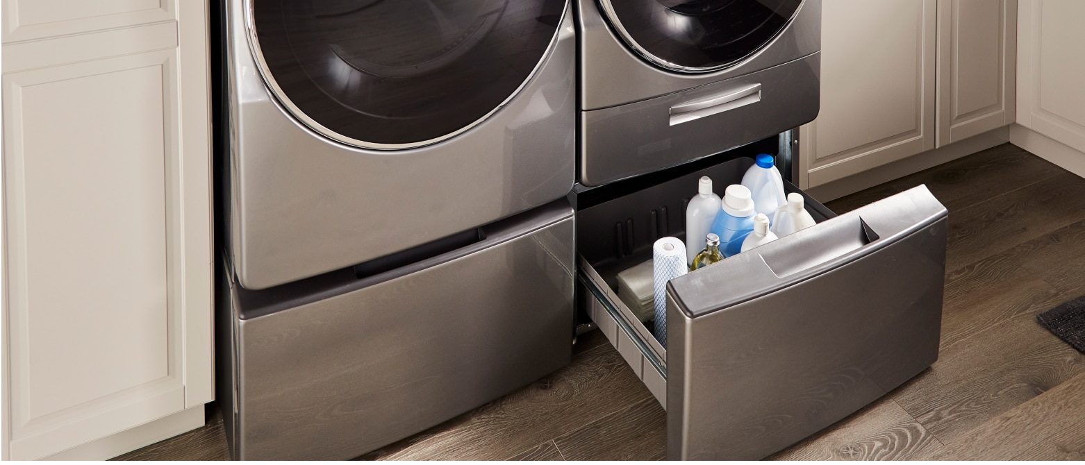 What Are Washer and Dryer Pedestals, and Are They Worth It? Whirlpool