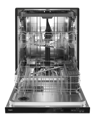 An empty Whirlpool® Tall Tub Dishwasher