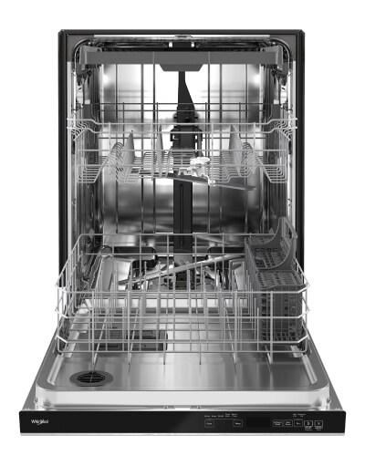 An empty Whirlpool® Tall Tub Dishwasher