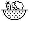 Vegetable strainer icon