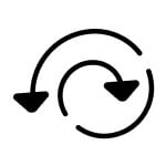 Turning arrow icon
