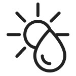 Rinse and air dry icon