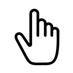 A hand icon