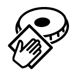 A hand cleaning a burner icon