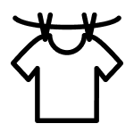 Line dry icon